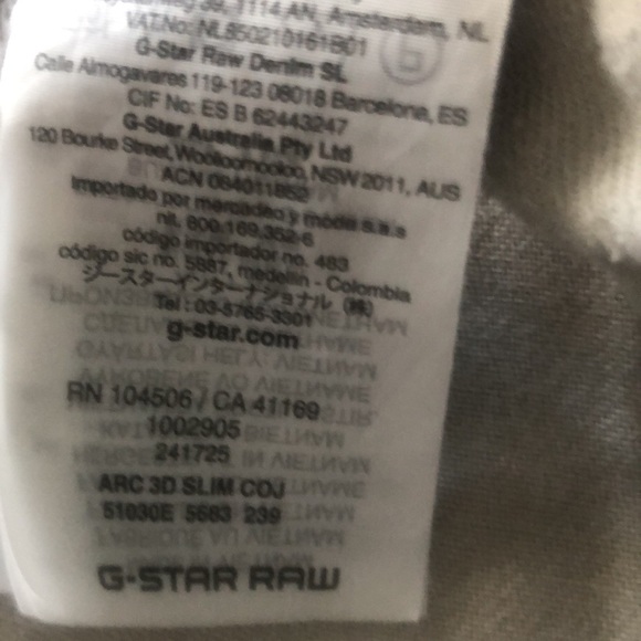 G Star jeans 33-30 - Picture 5 of 5